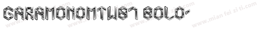 GaramondMTW01 Bold字体转换